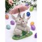 kevinsgiftshoppe Ceramic Bunny Rabbits Sharing a Flower Umbrella Home Decor   Kitchen Decor Spring Decor Easter Decor